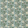 Morris & Co - Peony Trellis Wallpaper - 217569 - Soft Blue / Nettle