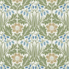 Morris & Co - Woodbell & Anenome Wallpaper - 217572 - Woad / Nettle