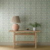 Morris & Co - Oak & Blossom Wallpaper - 217590 - Thyme / Woad
