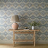 Morris & Co - Norbury Wallpaper - 217592 - Woad / Linen