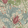Morris & Co - Lent Lily Wallpaper - 217596 - Plum / Bayleaf