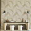 Galerie - Felce Tonale Wallpaper - PS33312 - Beige / Gold