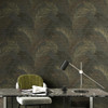 Galerie - Felce Tonale Wallpaper - PS33319 - Black / Bronze Brown