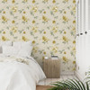 Grandeco - Adeline Wallpaper - VXB-006-09-1 - Yellow