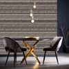 Clarke & Clarke - Striatus Wallpaper - W0211/01 - Charcoal / Gilver
