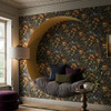 Graham & Brown - Gardinia Wallpaper - 142535 - Charcoal