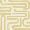 Close-up Holden Decor Brushed Geo Wallpaper 14231 Ochre texture detail