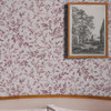 Close-up of Archivist’s Leaf Wallpaper in Blush Pink Design