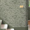 Close-up of Archivist’s Leaf Wallpaper in Sage Green Design