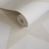 Neutral Wallpaper with Delicate Star Pattern by Galerie