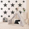 Double Star Black Wallpaper Styled in Kids Room Interior