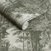 Jungle Scene Wallpaper Monochrome Black and Grey by Graham & Brown