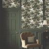 Bobartâs Garden Green Wallpaper Styled in Living Room Interior