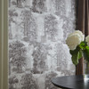 Rivington Folly Dawn Wallpaper Styled in Living Room Feature Wall