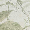 Cloud Forest Wallpaper - HZ62047 - Cream / Green / Metallic