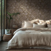 Cloud Forest Wallpaper - HZ62050 - Brown / Metallic