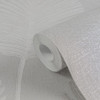 Palm Leaf Wallpaper - HZ62075 - Cream / Grey / Metallic