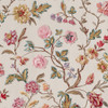 Laura Ashley Lingmell Trail wallpaper in Pale Sable with hand-painted floral branches and blush pink flowers