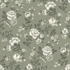 Laura Ashley Bradenbury Trail wallpaper in Antique Green with classic floral trail pattern