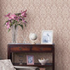 Laura Ashley Semington Silhouette Plaster Pink wallpaper shown in a soft, classic interior