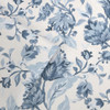 Close-up of Laura Ashley Adwick Trail wallpaper in Dark Seaspray showing printed floral detail and open roll