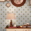 Room styled with Laura Ashley Harthill Daisy wallpaper for a fresh, cheerful cottage-style interior