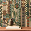 Harlequin - Kuparr Wallpaper - 113356 - Evergreen / Terracotta