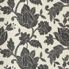 Harlequin Zamora Wallpaper 113365 Onyx featuring large-scale floral motifs in deep onyx black on a neutral background.