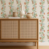 Scion - On The Vine Wallpaper - 113384 - Tangerine / Kelly Green