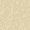 Made Varri Wallpaper 145211 Linen abstract looping line pattern in soft beige and cream.