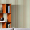 Kyria Wallpaper - 145218 - Mint / Chocolate Stripe