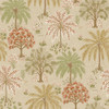 Holden Decor Tropical Tree wallpaper coral beige stylised tree pattern with soft earthy tones