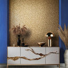 Galerie metallic gold wallpaper modern interior statement wall styling