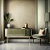 Galerie - Fashion Icon Tile Optics Wallpaper - Metallic Gold / Silver - 35816