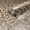 Galerie - Fashion Icon Tile Optics Wallpaper - Metallic Gold / Silver - 35816
