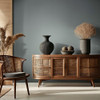 Galerie grey wallpaper feature wall living room modern neutral design