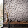 Galerie - Odyssey Abstract Curve Wallpaper - Shimmer Black / Bronze - 35505