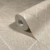 Galerie - Odyssey Geometric Tile Wallpaper - Beige - 35509