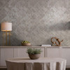 Galerie - Odyssey Geometric Tile Wallpaper - Grey / Beige - 35510