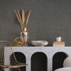 Galerie - Odyssey Plaster Look Wallpaper - Shimmer Black - 35520