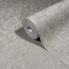 light grey wallpaper roll showing textured surface