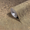 copper wallpaper roll showing textured fabric effect and shimmering metallic finish