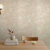 pearl tropical wallpaper feature wall with table and minimalist styling
