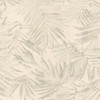 sage green palm leaf wallpaper with large scale tropical pattern and soft tonal finish