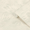 sage wallpaper roll showing large leaf design with soft green tones