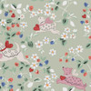 Cath Kidston - Puppy Dream Floral Wallpaper - Sage - 145325