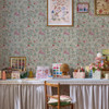 Cath Kidston - Puppy Dream Floral Wallpaper - Sage - 145325