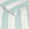 Cath Kidston - Canopy Stripe Wallpaper - Duck Egg Blue - 145328
