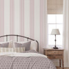 Galerie - Library Stripe Wallpaper - Burgundy / Pink - 9811-6