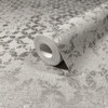Galerie - Graphics Distressed Geometric Wallpaper - Shimmer Grey - 35118